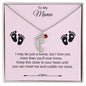 To My Mama | Foot Necklace | Custom Name and Birthstone