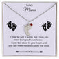 To My Mama | Foot Necklace | Custom Name and Birthstone