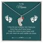 To My Mama | Foot Necklace | Custom Name and Birthstone
