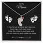 To My Mama | Foot Necklace | Custom Name and Birthstone