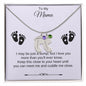 To My Mama | Foot Necklace | Custom Name and Birthstone
