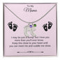 To My Mama | Foot Necklace | Custom Name and Birthstone