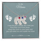 To My Mama | Foot Necklace | Custom Name and Birthstone
