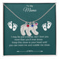 To My Mama | Foot Necklace | Custom Name and Birthstone