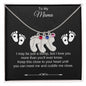 To My Mama | Foot Necklace | Custom Name and Birthstone