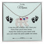 To My Mama | Foot Necklace | Custom Name and Birthstone