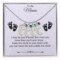 To My Mama | Foot Necklace | Custom Name and Birthstone