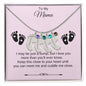 To My Mama | Foot Necklace | Custom Name and Birthstone
