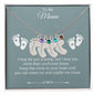 To My Mama | Foot Necklace | Custom Name and Birthstone