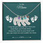 To My Mama | Foot Necklace | Custom Name and Birthstone