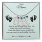 To My Mama | Foot Necklace | Custom Name and Birthstone