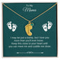 To My Mama | Foot Necklace | Custom Name and Birthstone
