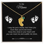 To My Mama | Foot Necklace | Custom Name and Birthstone