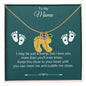 To My Mama | Foot Necklace | Custom Name and Birthstone