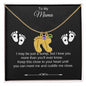 To My Mama | Foot Necklace | Custom Name and Birthstone