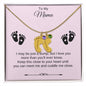 To My Mama | Foot Necklace | Custom Name and Birthstone
