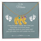 To My Mama | Foot Necklace | Custom Name and Birthstone