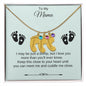 To My Mama | Foot Necklace | Custom Name and Birthstone