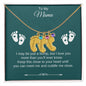 To My Mama | Foot Necklace | Custom Name and Birthstone