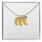 To My Mama | Foot Necklace | Custom Name and Birthstone