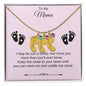 To My Mama | Foot Necklace | Custom Name and Birthstone
