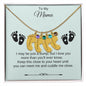 To My Mama | Foot Necklace | Custom Name and Birthstone