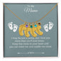 To My Mama | Foot Necklace | Custom Name and Birthstone