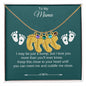 To My Mama | Foot Necklace | Custom Name and Birthstone