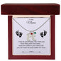 To My Mama | Foot Necklace | Custom Name and Birthstone