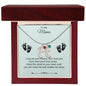 To My Mama | Foot Necklace | Custom Name and Birthstone