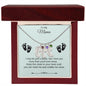 To My Mama | Foot Necklace | Custom Name and Birthstone