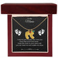 To My Mama | Foot Necklace | Custom Name and Birthstone