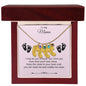 To My Mama | Foot Necklace | Custom Name and Birthstone