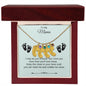 To My Mama | Foot Necklace | Custom Name and Birthstone