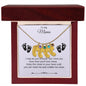 To My Mama | Foot Necklace | Custom Name and Birthstone
