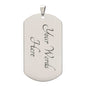 To My Son | Stay Strong, Stay Positive - Dog Tag