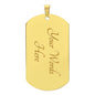 To My Son | Stay Strong, Stay Positive - Dog Tag