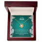 To My Mom | You Are My Best Friend & I Love You - Love Knot Necklace