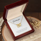 To My Granddaughter | You Are Beautiful & You Are Loved - Interlocking Hearts necklace