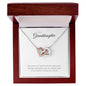 To My Granddaughter | You Are Beautiful & You Are Loved - Interlocking Hearts necklace