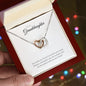 To My Granddaughter | You Are Beautiful & You Are Loved - Interlocking Hearts necklace