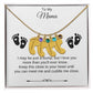 To My Mama | Foot Necklace | Custom Name and Birthstone